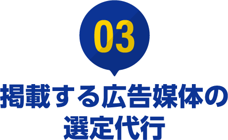 ③掲載する広告媒体の選定代行